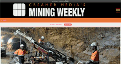 Desktop Screenshot of m.miningweekly.com