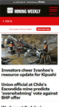 Mobile Screenshot of m.miningweekly.com