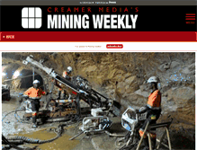 Tablet Screenshot of m.miningweekly.com
